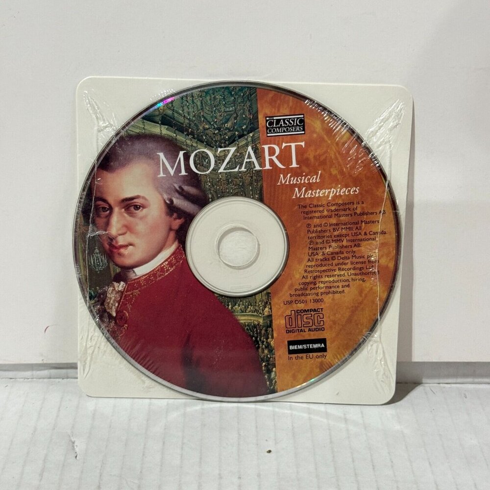 Mozart Musical Masterpieces Music CD Classic Composers (NEW & SEALED)